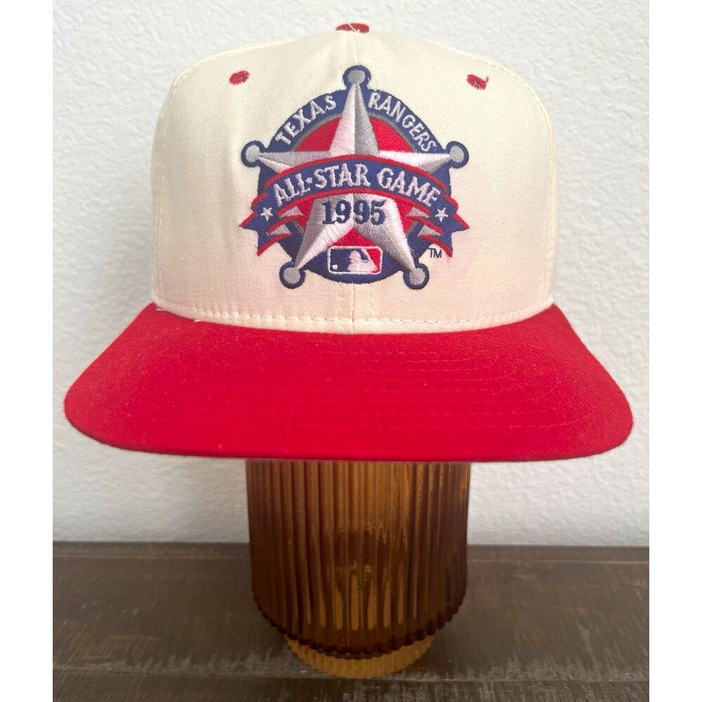 New Era 1995 All-Star Game Texas Rangers MLB Snapback Hat White/Red One Size